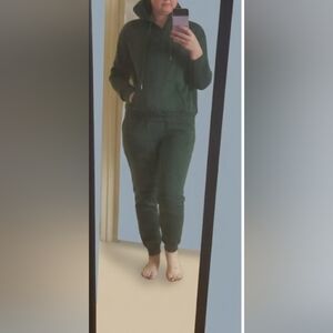 Women's Dark Green Hooded Set